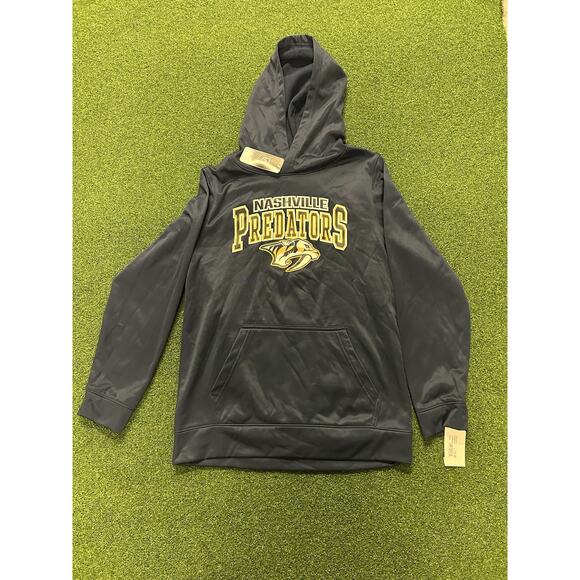 Nashville Predators NHL Hoodie Sweatshirt Blue Mens Small XL Boys - Picture 1 of 5
